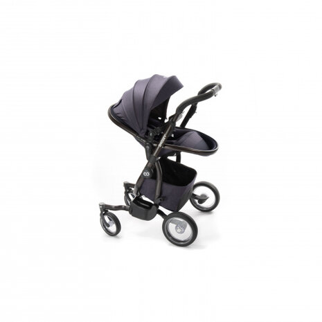 kinderwagen One sportstoel/reiswieg 108 cm donkergrijs