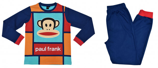 pyjama Moza&iuml;ek jongens katoen blauw maat 10 jaar