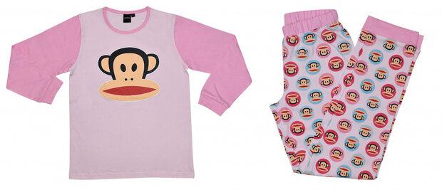 pyjama Jersey meisjes katoen roze maat 12 jaar