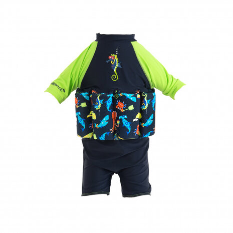 drijfpak Seabisket junior lycra navy/lime mt 1-2 jaar