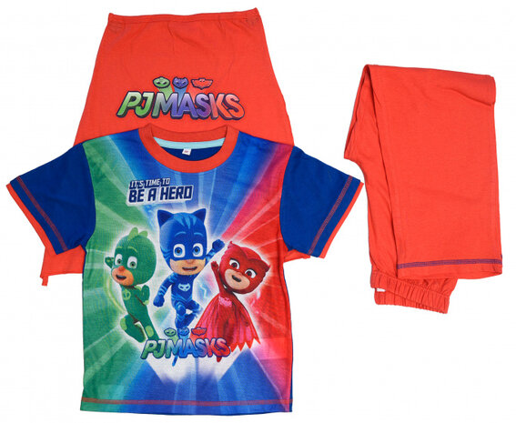 pyjama PJ Masks jongens katoen rood/blauw maat 3 jaar