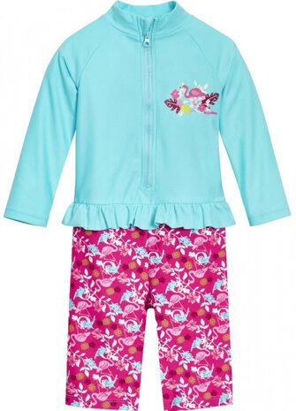 zwempak flamingo junior polyamide roze maat 98/104