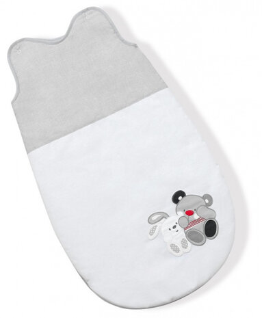 trappelzak junior 70 x 39 cm katoen/polyester grijs