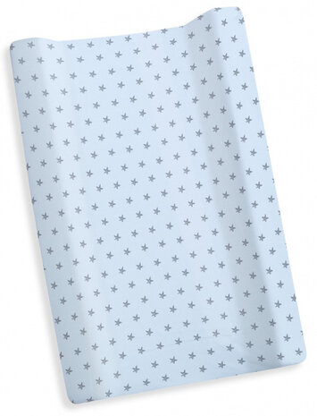 aankleedkussenhoes junior 75 x 40 cm katoen blauw
