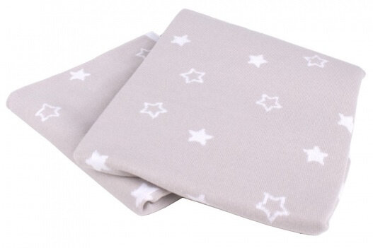 babydeken Star 75 x 100 cm katoen beige