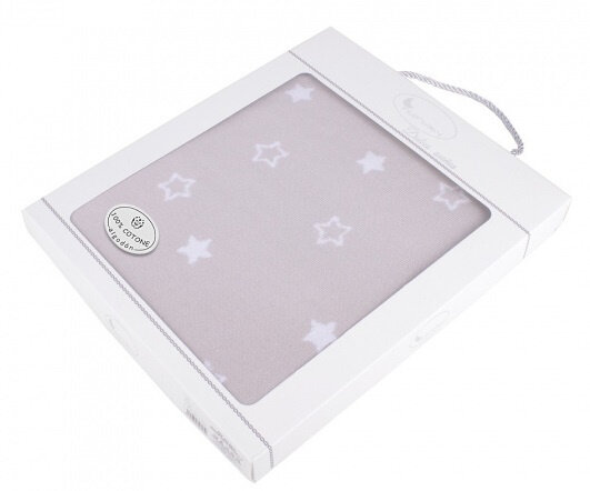 babydeken Star 75 x 100 cm katoen beige