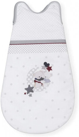 trappelzak Amorosos 70 x 39 cm polykatoen wit/grijs