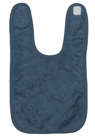 slabbetje Steel junior 30 x 21 cm polykatoen navy