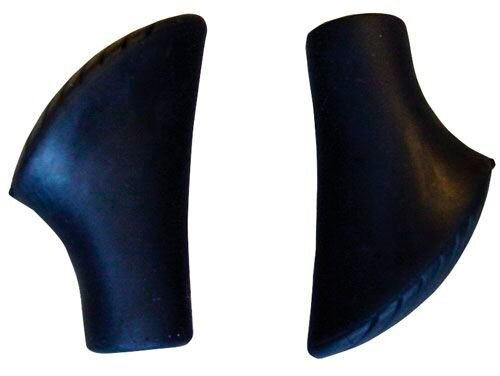 Eindstop Nordic Walking stokken zwart 2 stuks