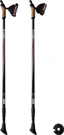 aluminium Nordic Walking stokken verstelbaar zwart