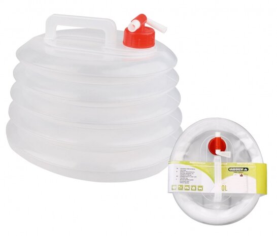 Water jerrycan met kraan 10 liter opvouwbaar