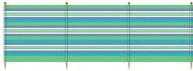 windscherm 4 palen 90 x 224 cm groen/blauw