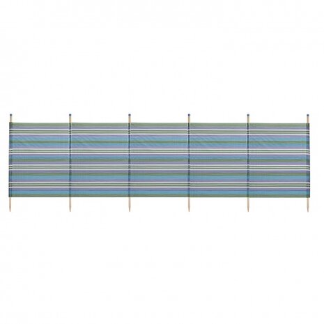 windscherm 6 palen 120 x 371 cm groen/blauw