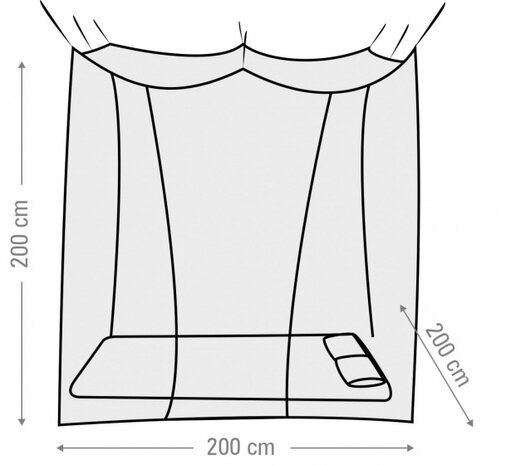 Klamboe Box 2-Persoons wit