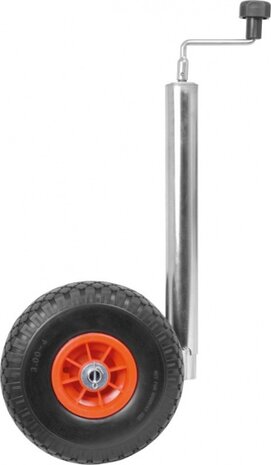 dubbel neuswiel 48 mm met rubber neuswiel