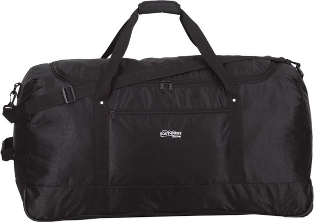 trolleytas 90 liter polyester zwart