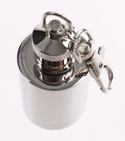 heupfles Little Nip RVS 29 ml zilver 15 cm
