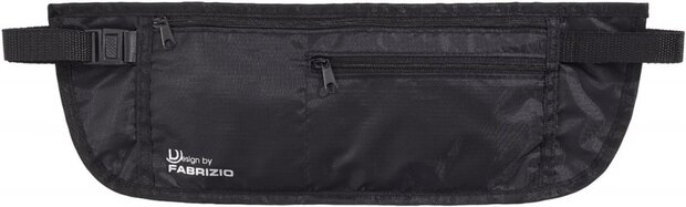 moneybelt zwart 38 x 13 cm