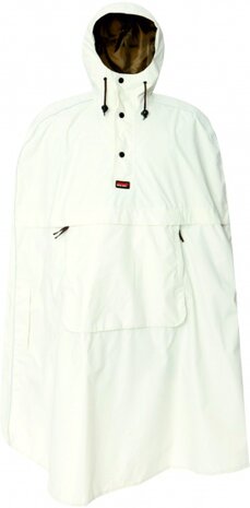 regenponcho Cordes gebroken wit one size