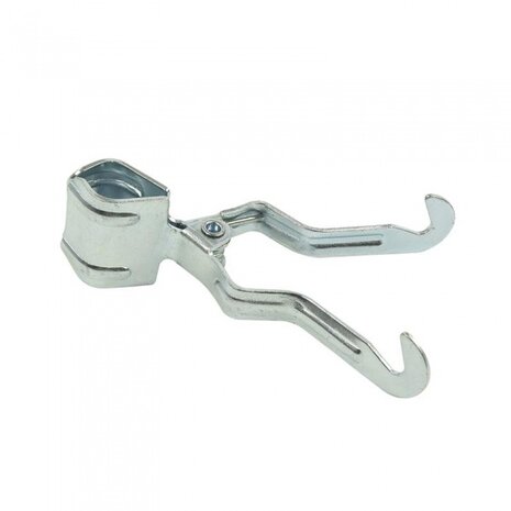 klemkleerhaak 15-30 mm chroom 11 cm per stuk