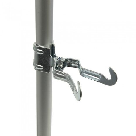 klemkleerhaak 15-30 mm chroom 11 cm per stuk