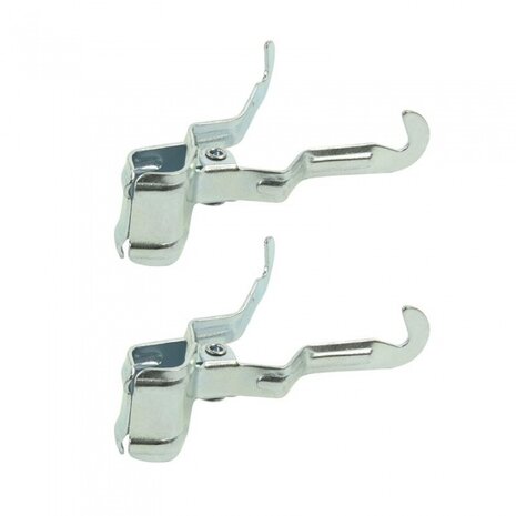 klemkleerhaak 15-30 mm chroom 11 cm per 2 stuks
