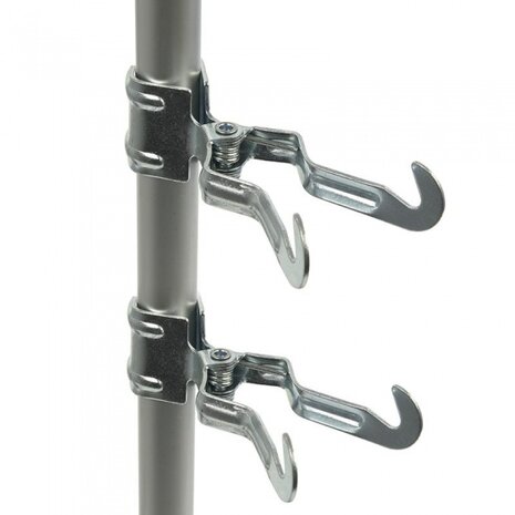 klemkleerhaak 15-30 mm chroom 11 cm per 2 stuks