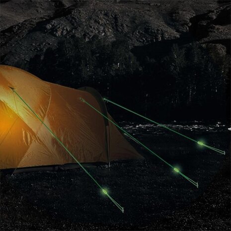scheerlijnen fluorescerend 4 meter geel 4 stuks