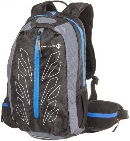 rugzak zwart/grijs 15 liter