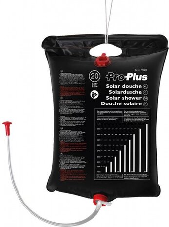 solar douche zwart 20 liter