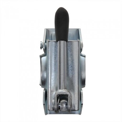 kantelbare klem voor neuswiel 48 mm staal 130 x 50 mm zilver