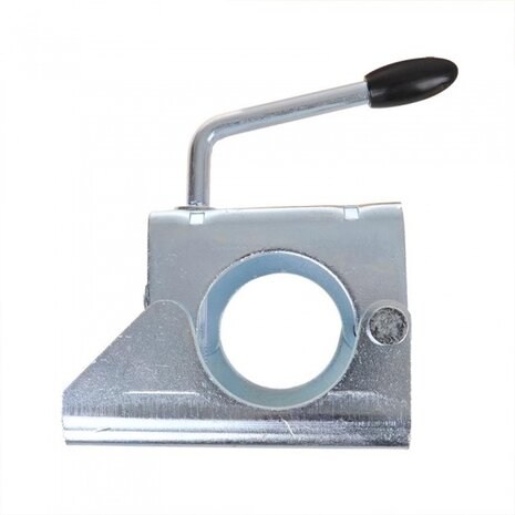 klem voor neuswiel 60 mm staal 130 x 50 mm zilver