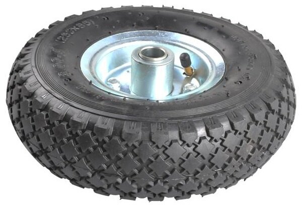 reserve-neuswiel rubber/staal 26 x 8,5 cm zwart