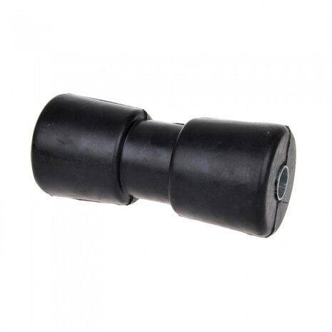 kielrol 183 x 84 mm rubber/staal zwart