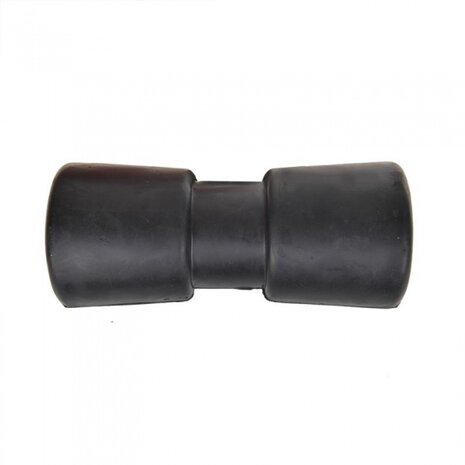 kielrol 183 x 84 mm rubber/staal zwart
