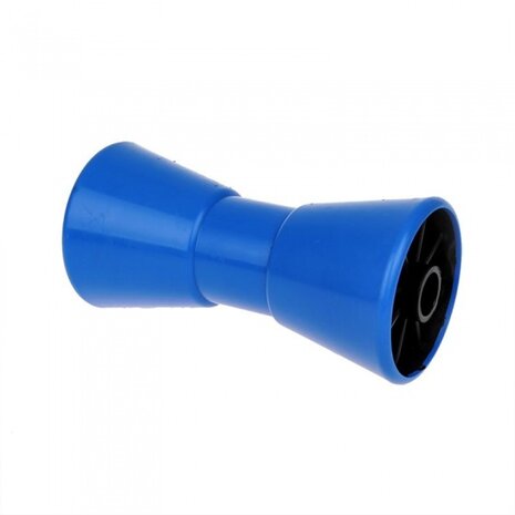 kielrol 200 x 98 mm polyethyleen/staal blauw