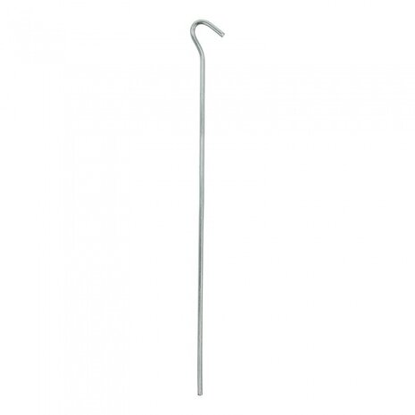 tentharing met oog 30 cm staal zilver per 10 stuk