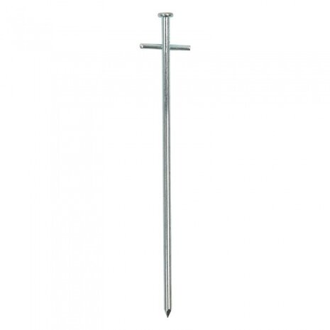 rotspen met dwarspen 23 cm staal zilver per stuk