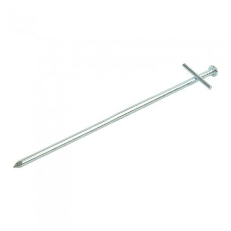 rotspen met dwarspen 23 cm staal zilver per stuk