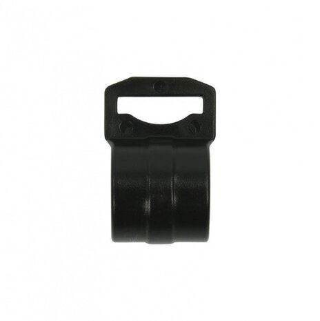 tentclip met sleuf 20 - 25 mm zwart per stuk