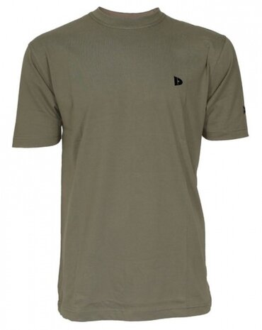 T-shirt Linear heren taupe maat S