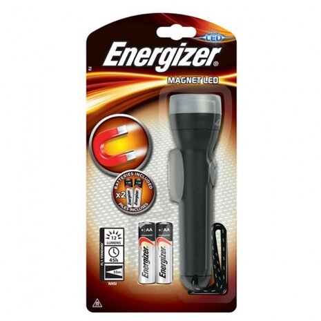 zaklamp Magnet led batterij 12 lm 15,4 cm zwart