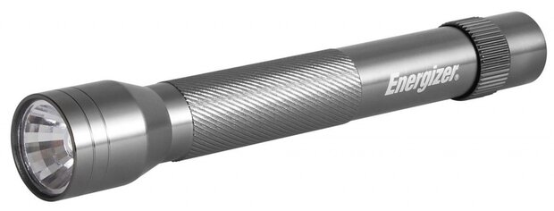 zaklamp led batterij 55 lm 15 cm metaal zilver