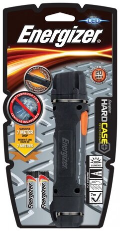 zaklamp Hardcase Pro led batterij 300 lm 17,2 cm zwart