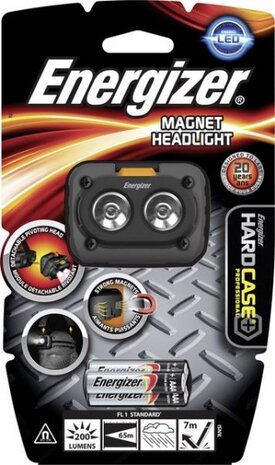 hoofdlamp Magnet Headlight 6,5 cm grijs