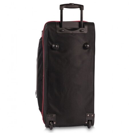 trolleytas 90 liter polyester zwart/grijs