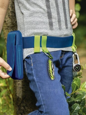 expeditie natuur outdoor riem blauw