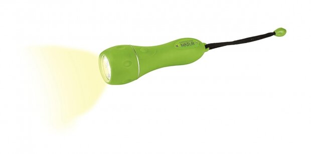 zaklamp Expeditie led batterij 16,5 x 5,5 cm alu groen