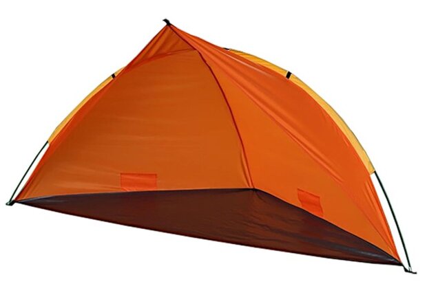 Beachshelter strandtent 260 x 110 x 110 cm oranje