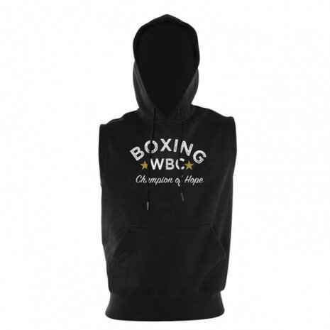 hoodie mouwloos WBC unisex zwart maat XL